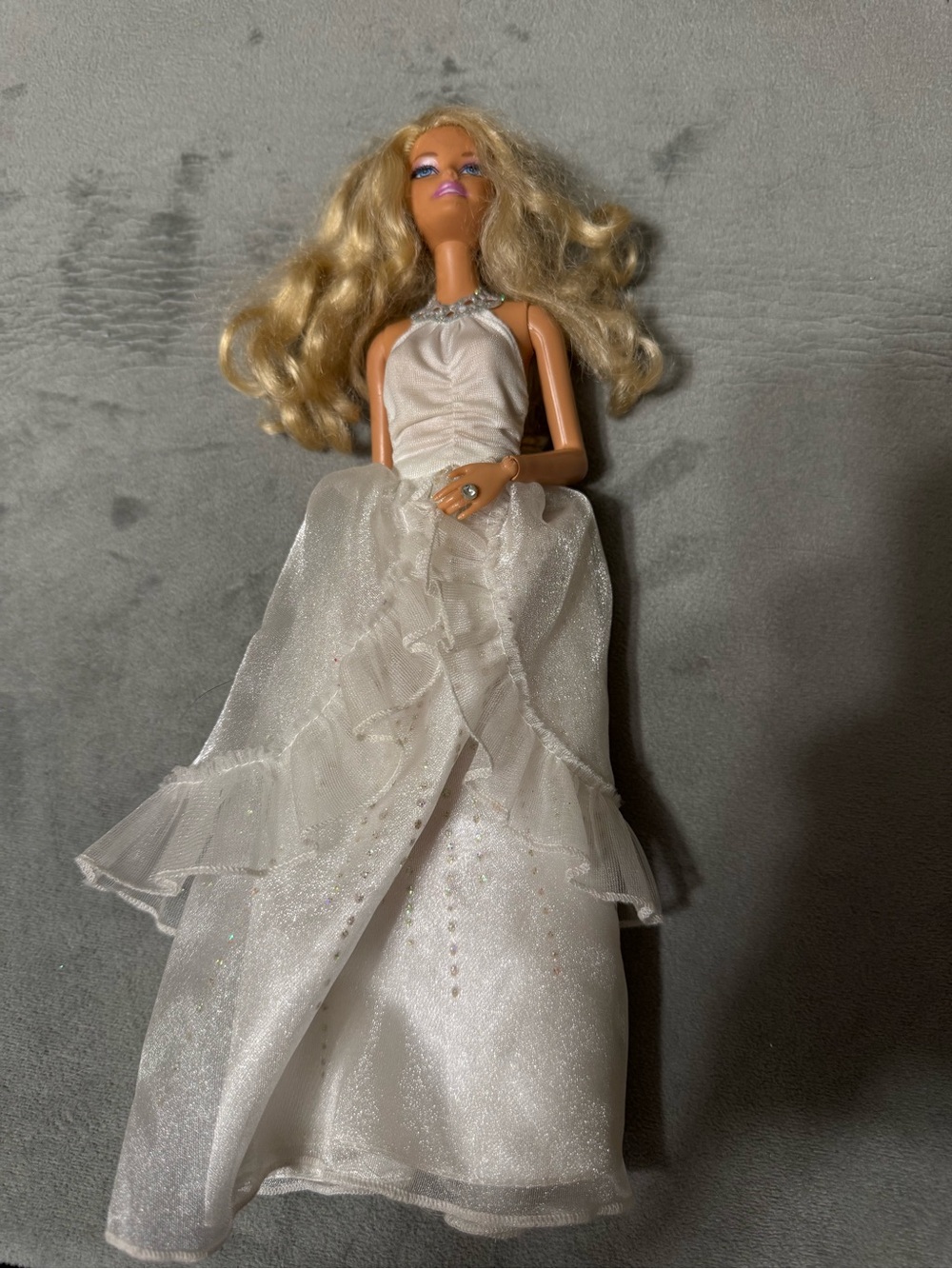 Barbie Blonde Bride Doll White Wedding Gown Mattel